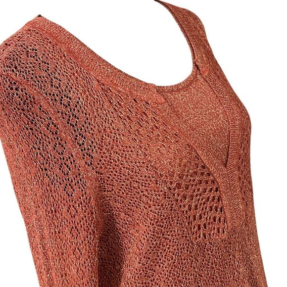 Chico’s Women’s Metallic Like Tunic/Sweater - Picture 6 of 12